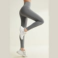 thumbnail image 5 of PNTUTB Women's Solid Color High Elasticity Hip Lift Yoga Pants High Waist Running Sports Nude Long Pants, 5 of 6