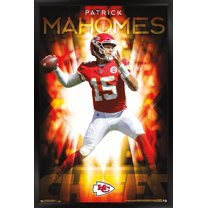 NFL Kansas City Chiefs - Patrick Mahomes II 18 Wall Poster, 14.725" x 22.375", Framed