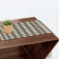 thumbnail image 6 of Qzaxky Table Runner Boho Table Runner Checkered Green Bohemian Boho Outdoor Table Runner Decoration for Indoor Outdoor Home Dinner Party Wedding Decor 13 x 36 Inch, 6 of 9