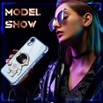 thumbnail image 6 of for iPhone XR Case Astronaut Cute for Women Girls Girly Unique Blue Phone Cases with Astronaut Hidden Stand Kickstand 6D Design Cover for iPhone XR 6.1 inch, 6 of 11