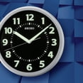 thumbnail image 4 of Seiko Wall Clock Silver-Tone Metallic Case Luminous Numerals, 4 of 9