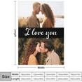 thumbnail image 4 of Custom Blanket with Photo and Text Memorial Gift for Lover, Couple,10 Photos Collage Blanket with Pictures Customized for Wife, Husband, Personalized Throw Blanket for Anniversary Blankets, 4 of 5