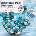 thumbnail image 3 of Flotadores de Piscina para Adultos, Tumbonas Inflables para Piscina, Hamaca Flotante con Estampado de Plantas, Sillas Inflables de Agua, Balsas de Fideos A, 3 of 5