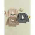 thumbnail image 3 of BemeyourBBs Toddler Baby Goose Sweater Crewneck Long Sleeve Pullover Knit Tops, 3 of 9