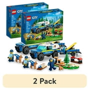 (2 pack) LEGO City Mobile Police Dog Training 60369, SUV Toy Car with Trailer, Obstacle Course and Puppy Figures, Animal Playset for Boys and Girls Ages 5 Plus