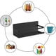 thumbnail image 3 of Organizador de cocina que ahorra espacio, estante magnético resistente para fijar a superficies de hierro, diseño moderno y clásico adecuado para varios estilos de cocina, no requiere ensamblaje de, 3 of 5