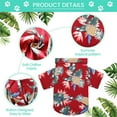 thumbnail image 3 of Coloody 4 Pieces Pet Hawaii Style Summer T-Shirts for Small Puppy, 3 of 7