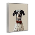 thumbnail image 3 of Stupell Industries Dog In Bow Tie Portrait Gray Framed Giclee Art design by Anna Lischenko, 30 x 24, 3 of 8