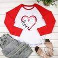 thumbnail image 6 of Xihbxyly Valentines Day Sweatshirt for Women, Women's Valentines Day Long Sleeve Tops Love Heart Print Casual Shirts Tops Blouse, 6 of 6