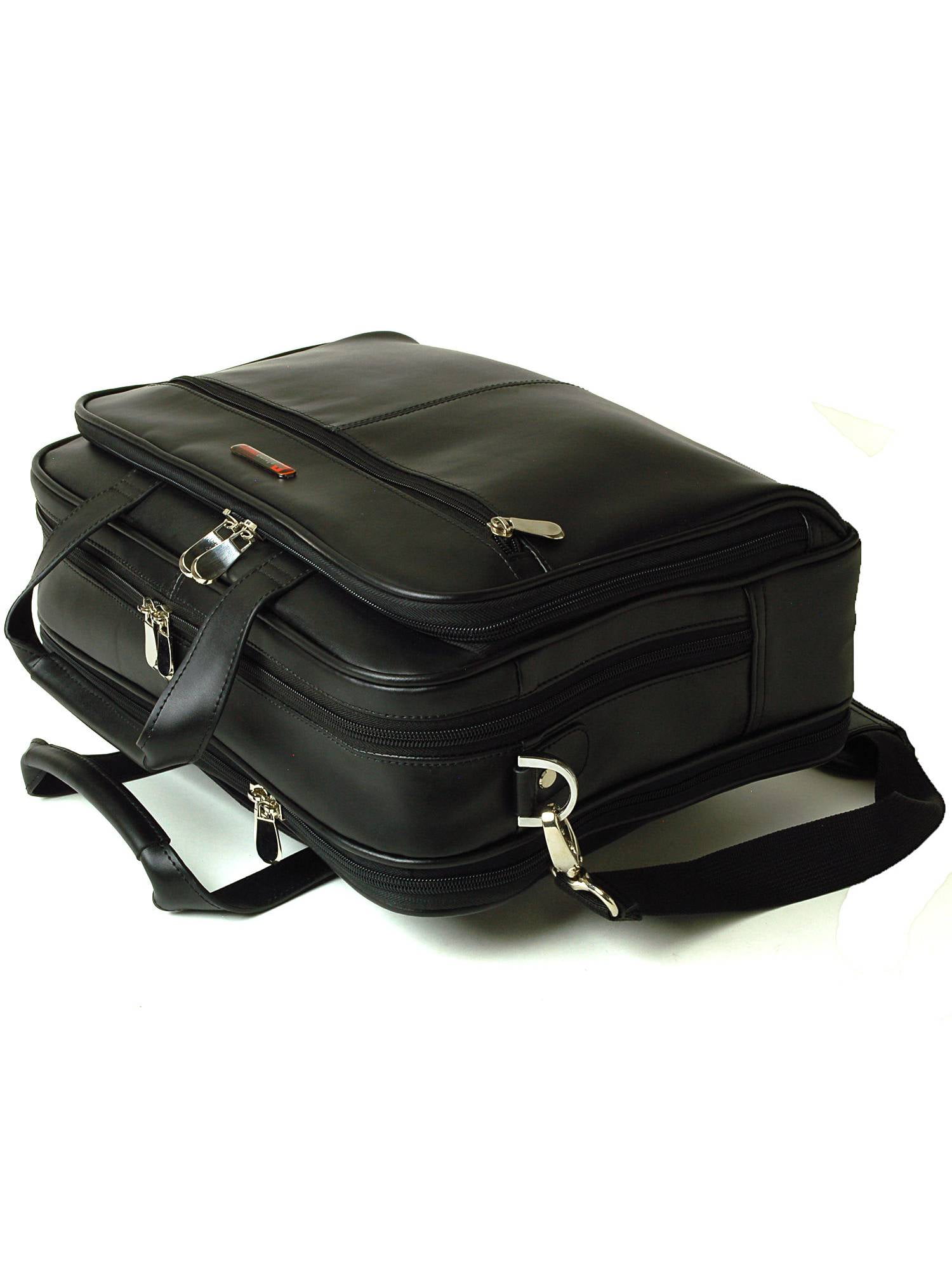 alpine swiss monroe leather briefcase