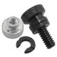 thumbnail image 1 of 1/4In Black Rear Fender Passenger Seat Bolt Tab Screw Nut For Sportster XL 883 1200 Fatboy Road King Softail Accessories, 1 of 5