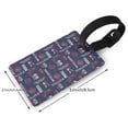 thumbnail image 2 of Hirioo Nautical Style Sailboat for Luggage ID Tag with Adjustable Strap Travel Baggage Bag Tags Suitcase Identify Labels for Women Men, 2 of 7