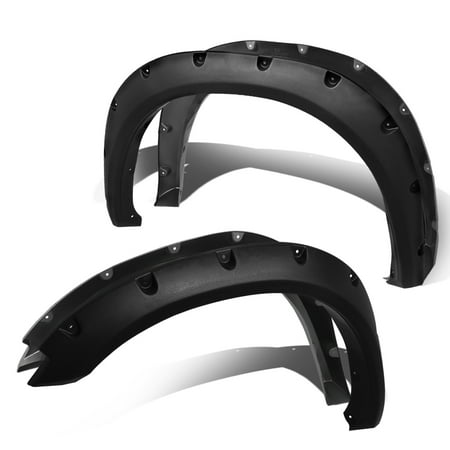 Truck Inner Fender - Fender Flares For 2009-2019 Ram Truck 1500 Pocket Riveted (Matte Bump Texture) - 4 Pieces