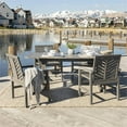thumbnail image 3 of 5-Piece Extendable Outdoor Patio Dining Set in Gray Wash, 3 of 4