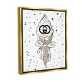 thumbnail image 4 of Stupell Industries Glam Ice Cream Pattern Beauty & Fashion Painting Gold Floater Framed Canvas Art Print Wall Art, 25 x 31, 4 of 10