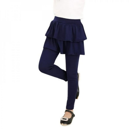 

Moresave Cute Kid Girl Ruffle Tutu Skirt Elastic Culottes Leggings Pants Blue M