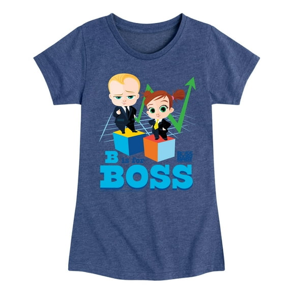 Boss Baby - B Is For Boss - Toddler & Youth Girls Short Sleeve Graphic T-Shirt