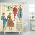 thumbnail image 1 of Cortina de Ducha ABPHQTO Vestido Francés Medio Mujer Elegante 150x180 cm, 1 of 1