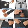 thumbnail image 3 of Unique Bargains Adjustable Chef Apron Cross Back Aprons for Kitchen Cooking Art Painting, Black, 3 of 6