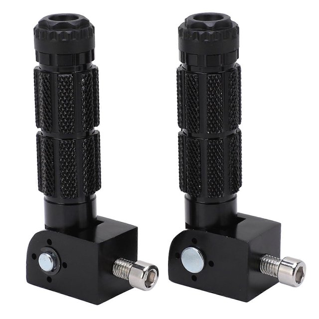 1 Pair Universal Motorcycle Footrests Rear Set Footpegs with 8mm Mounting Bolts Replacement for Aprilla
