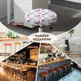thumbnail image 5 of ZIATUBLE Butterfly Bar Stool Covers Round Non Slip Chair Seat Cushion Slipcover 13"-15" Removable Bar Stool Seat Dust Covers Set 2 Piece Comfortable Fit for Most of Regular Size Round Stool, 5 of 6
