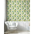 thumbnail image 5 of Ambesonne Peacock Peel & Stick Wallpaper for Home, Vivid Birds on Branches, 13"x72", Multicolor, 5 of 6