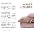 thumbnail image 5 of Regency Heights Twin/Twin XL Size Comforter Sets, Velvet Bedding Comforter Set for All Seasons, Blush Bedding Set with Decor Pillow for College Dorm, 3-Piece, 5 of 10