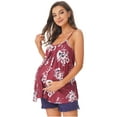 thumbnail image 5 of iiniim Women's Maternity Nursing Tank Top Floral Print Breastfeeding Shirt Vest Loose Blouse, 5 of 7