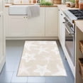 thumbnail image 3 of Entryway Rug 2'x3', Beige White Starfish Coastal Kitchen Runner Rugs Non-Slip Carpet Mats, Nautical Summer Ocean Abstract Art Bedside Rugs Runners Washable Floor Carpet for Bathroom Laundry Room, 3 of 8