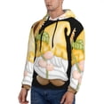 thumbnail image 3 of Lsque Sunflower Gnomes5 Pattern Casual Men's Hoodie,Hooded Sweatshirt with Kangaroo Pocket,Pullover Hoodie-Large, 3 of 7