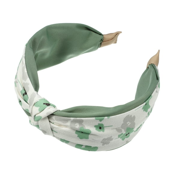 Vocoste Floral Knot Hairbands No Slip Fashion 2.36" Wide Hair Accessories Green Headbands for Women