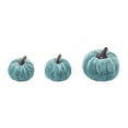 thumbnail image 6 of Pumpkin Decor 12pcs Artificial Fake Faux Velvet Foam Fabric Pumpkins Decoration for Fall Home Farmhouse Harvest Thanksgiving Decorative E, 6 of 8