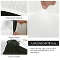 thumbnail image 2 of Computer  Chair Cover  Durable Zipper  Washable Removable Spandex Rotating  Chair Slipcovers Anti- Soft Desk Chair Seat  Pets, 2 of 7