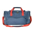 thumbnail image 2 of DALIX Signature Travel or Gym Duffle Bag in Navy Blue and Red, 2 of 4