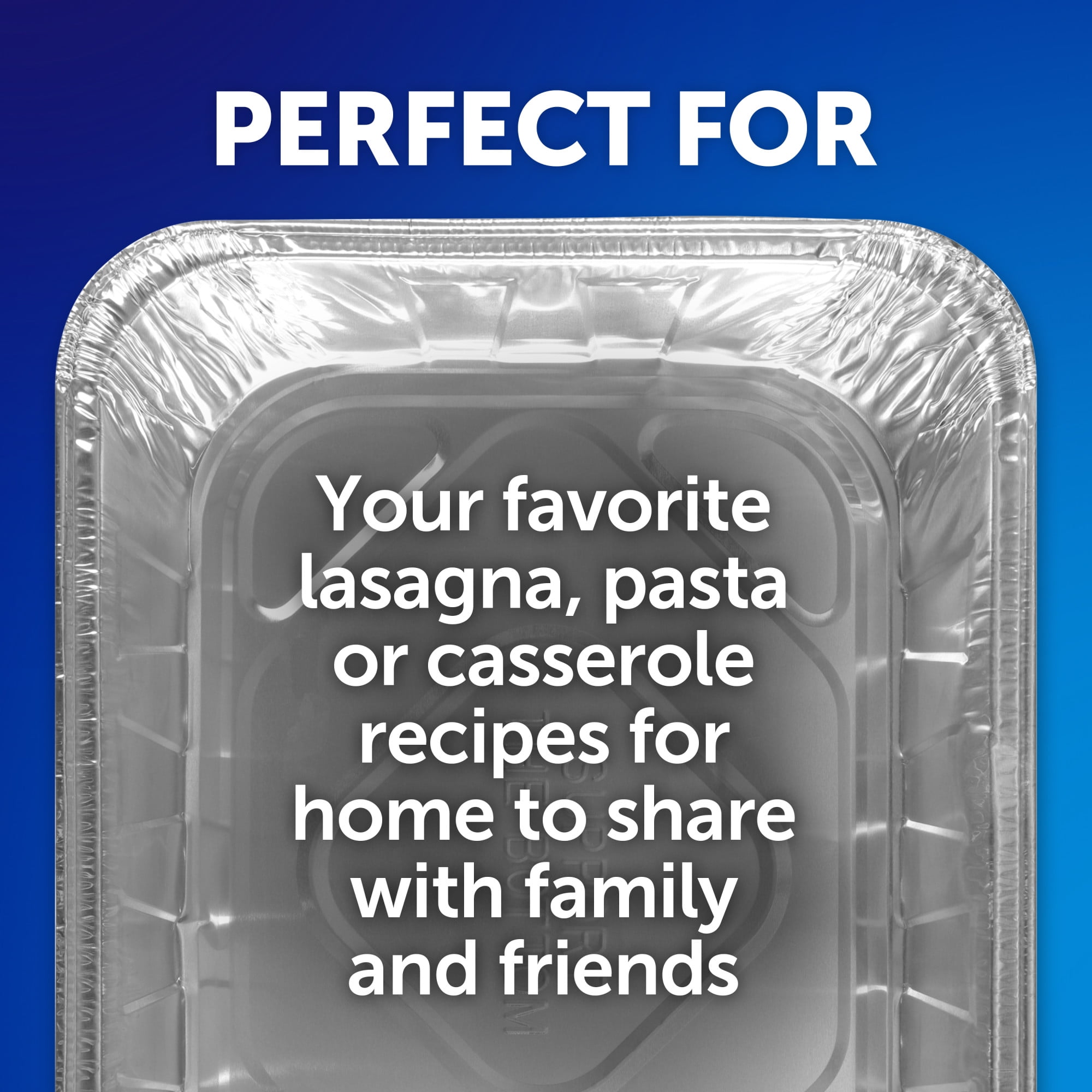 (9 pack) EZ Foil Giant Disposable Lasagna Pan, 13 x 9 Inch, 2 Count