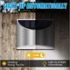 thumbnail image 2 of Triomphe Lámpara solar de 4 piezas Aplique de pared solar para exteriores Luz de cerca impermeable de acero inoxidable Aplique de pared para jardín y jardín con 4 LED IP65, luz cálida,, 2 of 5