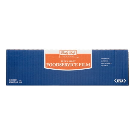 Daily Chef Foodservice Plastic Wrap, 18", 4500 Sq Ft, 1 Ct
