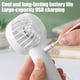 thumbnail image 5 of Ventilador de mano portátil recargable USB, mini ventilador de tres velocidades - Blanco, 5 of 6