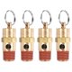 thumbnail image 1 of Uxcell 4-Pack Válvula de Liberación de Presión para Compresor de Aire, Válvula de Ventilación Automática de Latón Rosca Macho de 1/4" NPT 165 PSI, 1 of 5