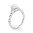 thumbnail image 2 of JewelMore 2 Carat Pear Shape and Round Lab Grown Diamond Engagement Ring for Women| 14K Gold | 1.70 Carat Center stone | F-G Color, VS-SI Clarity | Beautiful Set | 30 Day Free Return, 2 of 17