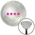 thumbnail image 1 of American Shifter  Pink Officer 10 - Admiral Clear Retro Metal Flake Shift Knob with M16 x 1.5 Insert, 1 of 1