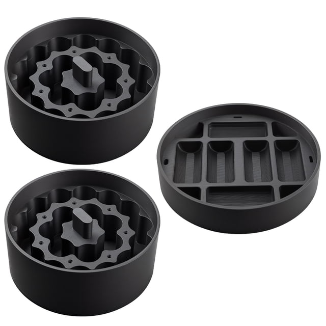 Set de almacenamiento para viales de 3 ml Abode para Hydrapeak 32 oz, almacenamiento seguro para viales, negro