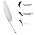 thumbnail image 3 of Goose Feather Quill Writing Pen Fancy Wedding Pens for Formal Invitations or Journaling, 3 of 7