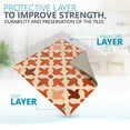 thumbnail image 6 of Mi Alma Peel & Stick Tiles - Brown Orange Shades Vinyl Backsplash 12x12, 6 of 10