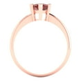thumbnail image 4 of Solitaire Engagement Ring for Women - 1.5ct Natural Garnet in 14K Rose Gold Promise Ring, 4 of 6