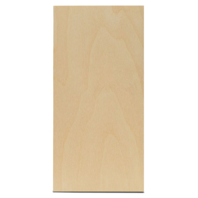 Baltic Birch Plywood, 3 mm 1/8 x 10 x 10 Inch Craft Wood, Box of 45 B/BB  Grade Baltic Birch Sheets, Perfect for Laser, CNC Cutting and Wood Burning,  by Woodpeckers 