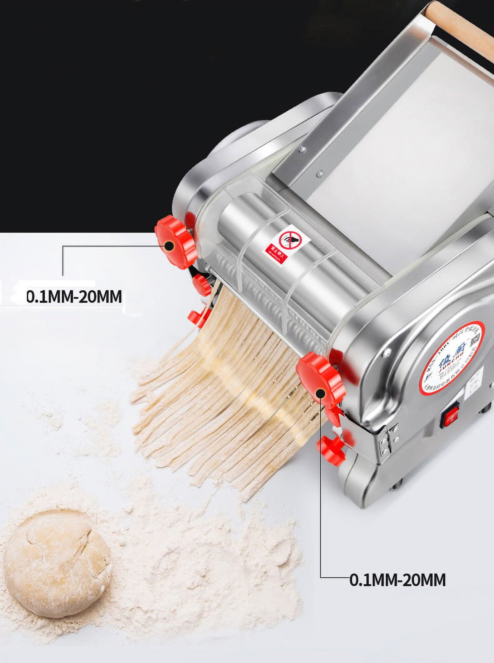 110V/220V Pasta Maker,Electric Pasta Machine,With Thirteen Noodle  Modules,Perfect For Homemade Fresh Noodle,Red