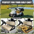 thumbnail image 4 of Yuyamidu Retro Flowers Golf Cart Seat Covers with 4 Pockets Butterfly Golf Cart Cushion Covers for Club Car More 2 Person Seats Club Car Seat Towel Blanket, 4 of 7