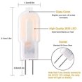 thumbnail image 2 of G4 Led Light Bulb,5-Pack 15W Equivalent Halogen Light Bulbs,Economy G4 2W Led Light Bulb For Cooker Hood Bulbs,Ac/Dc 12V 130Lm 3000K, 2 of 6