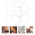 thumbnail image 4 of Miangastore 2 Ensembles d'Abat-jour en Fer E27 Cadre Rond Robuste Étagère d'Abat-jour Matériel d'Abat-jour Bricolage, 4 of 8